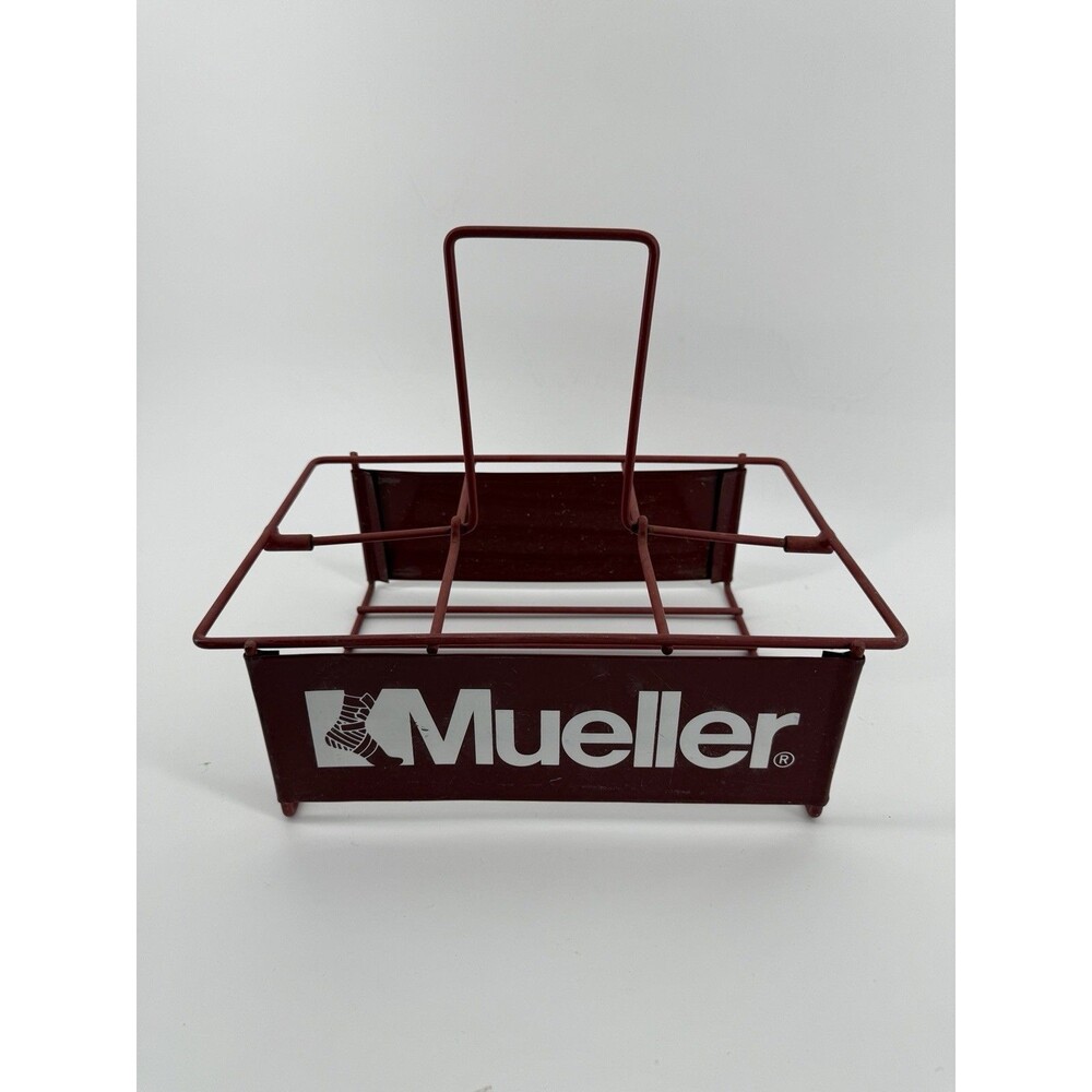 Vintage Mueller Metal Sports Drink Carrier for 6 Bottles